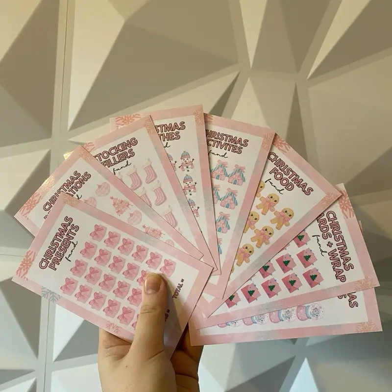 WHOOPSIE Pink Christmas Savings Bundle - 8 savings trackers 2
