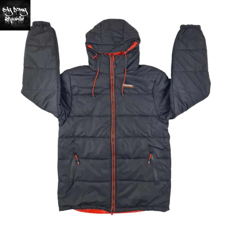 NAUTICA COMPETITION Men's Mako Puffer Padded Hooded Wrap Around Neck Winter Jacket Menswear  Coats 5