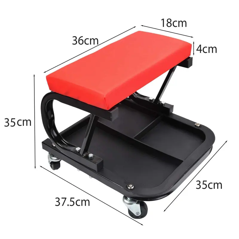 MECHANICS PADDED CREEPER TROLLEY SEAT CAR GARAGE WORK STOOL SWIVEL WHEELS CHAIR 5