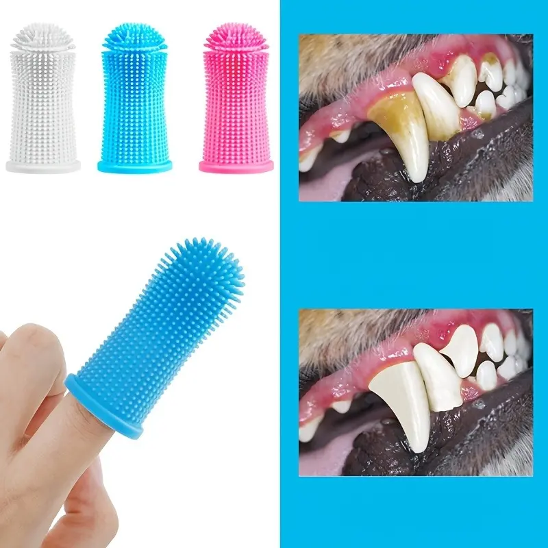 Gentle, Non-Toxic Silicone Dog Toothbrush - Durable Dental Care for Fresher Breath & Healthier Teeth 1