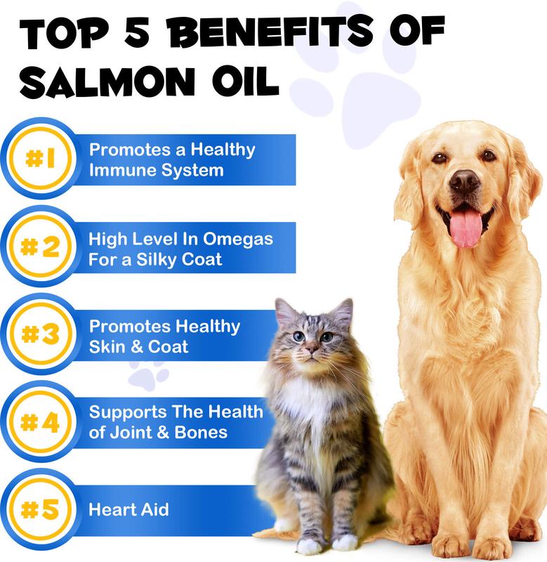 Premium wild Alaska salmon oil for dogs and cats 7