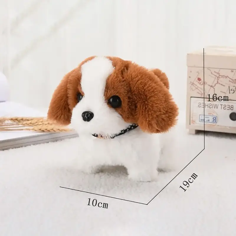 Walk Bark Nod Wag Tail Simulation Electric Dog Plush Electric Puppy Bottom Switch Electric Pet Kids Toys 5