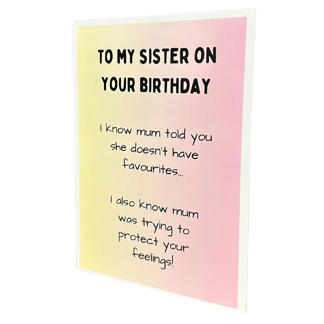 Comical Funny Sister Card (4)