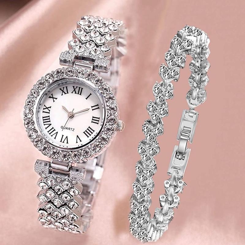 Luxury Women's Quartz Bracelet Watch with Crystal Diamonds - Female Dress Watch 5