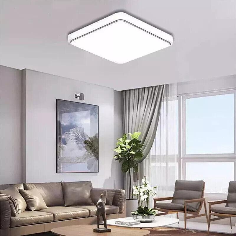 36W 40CM LED Ceiling Lights, 3240LM Waterproof Bathroom Light, Super Bright 6500K Daylight White, Modern Square Flush Mounted Lighting Fixture for Kitchen Hallway Living Room Bedroom Office lamps 6