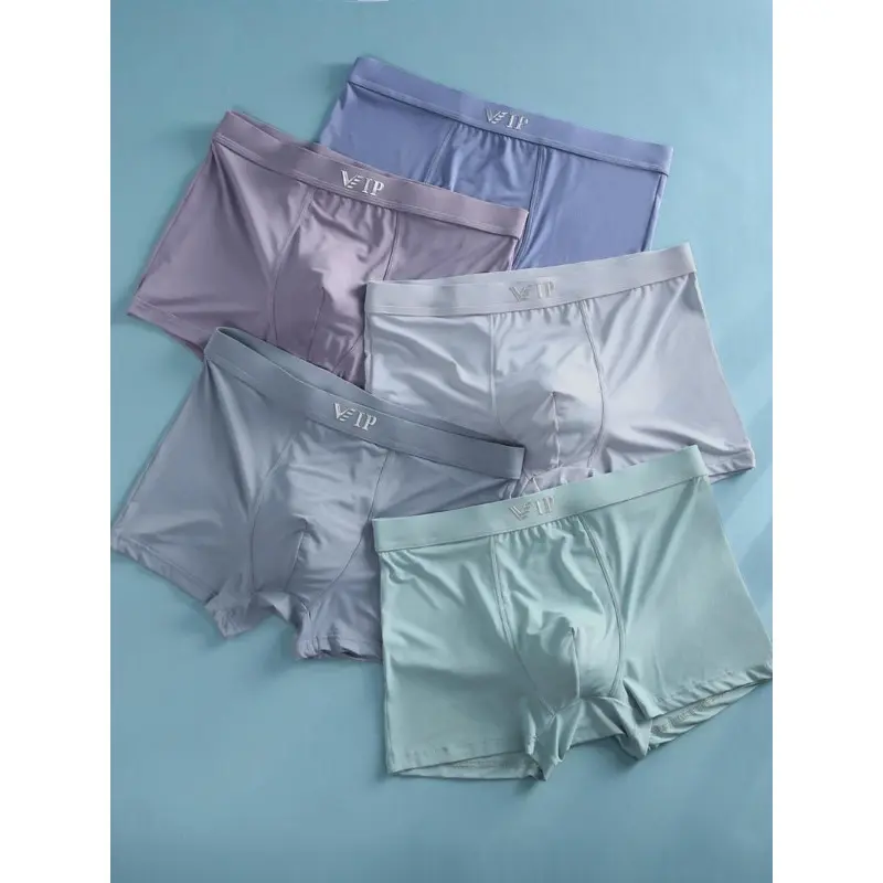 Men's Stylish "vip" Letter Print Breathable Boxer Briefs, Teenage Bundle Box, Classic Casual Panties, Men's Smooth Underwear, Summer Clothes, Men's Clothes, Comfort Boxers, Posh Men's Clothes, Men's Underwear, Modest Festival Wear 2024, College Wear Uk 7