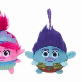 Trolls 4 Inch Squashy Podgies Branch Super Soft Bag Clips 1