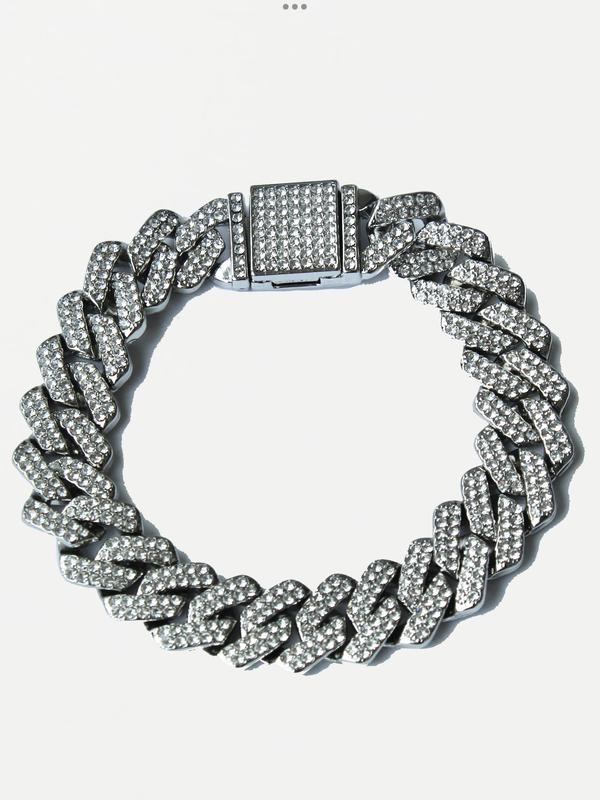 Silver Cuban Link Bracelet 0