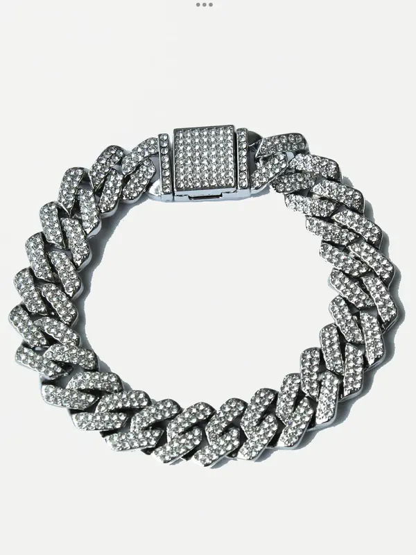 Silver Cuban Link Bracelet 0