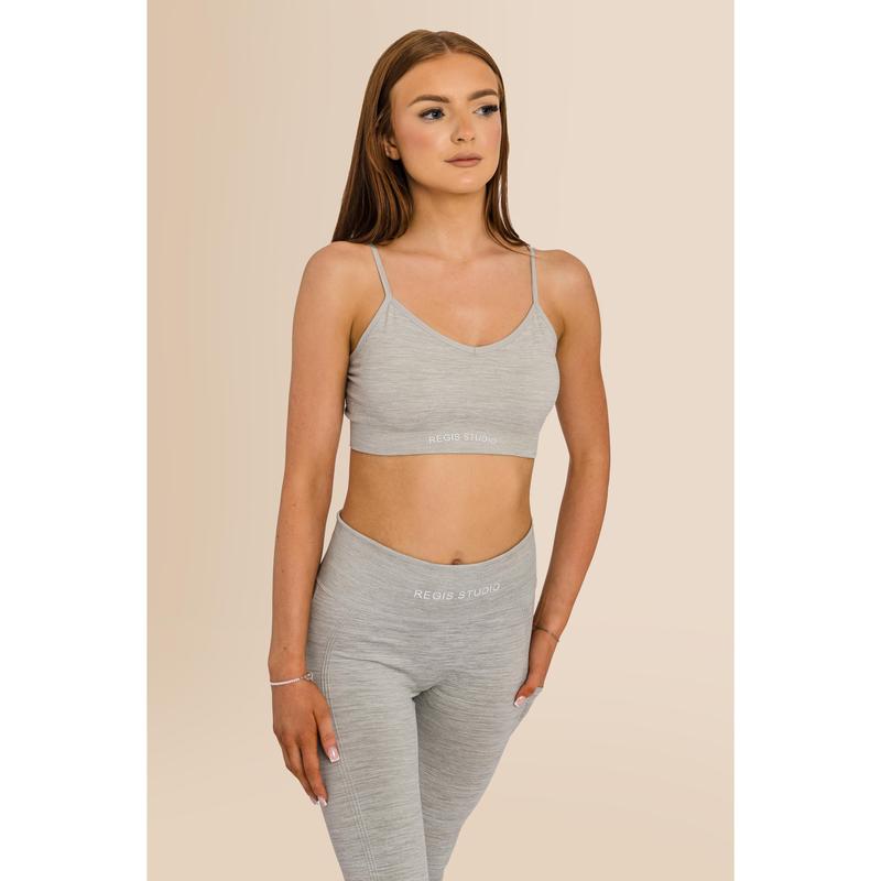 Women's Recycled - Multi-Sport Flex Bra - Grey Comfort Fit Comfortable Adjustable 3