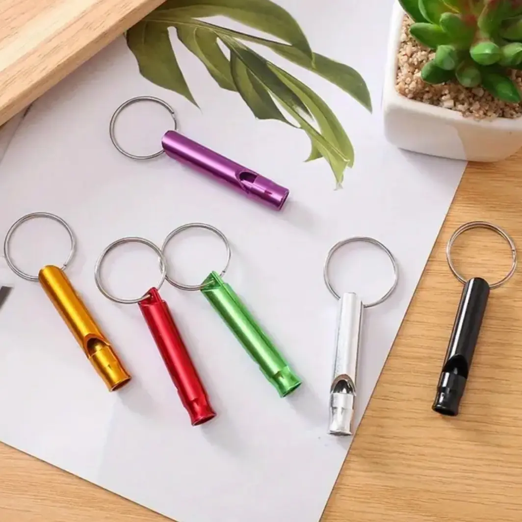 Mini Aluminum Alloy Whistles - Ideal for Outdoor Emergencies, Camping, Hunting & Dog Training