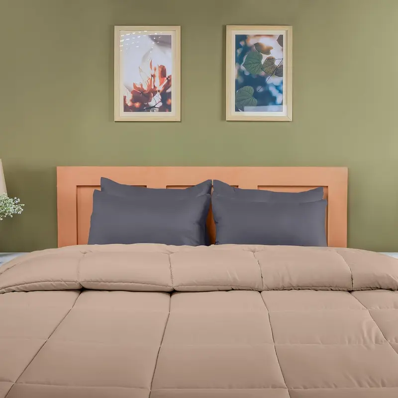 4 Pack Grey Pillow Cases - Standard Size 50x75 cm - 100% Brushed Microfiber - Envelope Closure 2