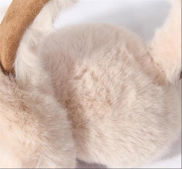 Classic Plush Earmuffs - Soft, Warm & Cozy Winter Ear Warmers for Outdoor Activities, Dry Clean Only, Ear protection, Cute, Anti-Freeze, Sports and Leisure, Foldable and Easy to Carry, Birthday Christmas New Year Warm Gift 5