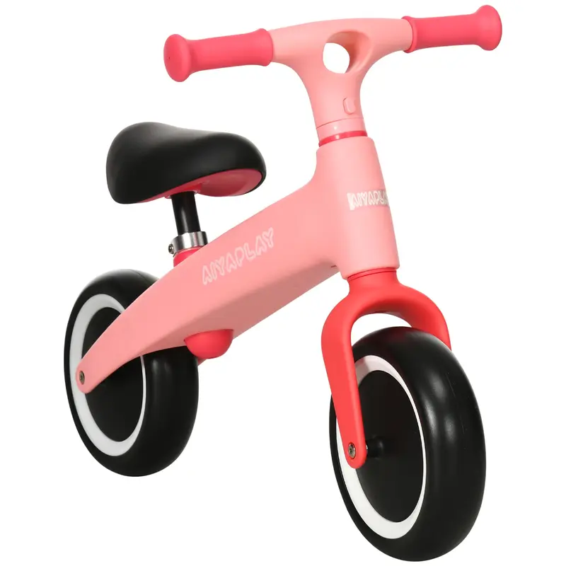 AIYAPLAY Toddler Balance Bike, Adjustable Seat Height, Lightweight Frame for Easy Control, Ideal for 1.5 - 3 Years Old, Pink | Aosom UK 0