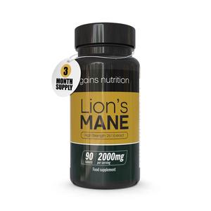 Lions Mane Mushroom 2000mg - 90 High Strength Tablets - 3 Month Supply - Lions Mane Supplement
