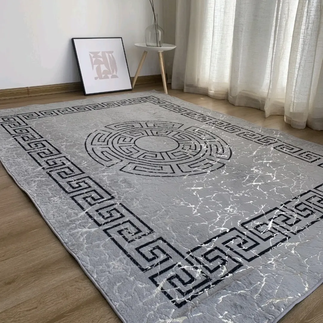 BRAND NEW MARBLE EFFECT RUGS GREEKY STYLE NON SLIP MACHINE WASHABLE
