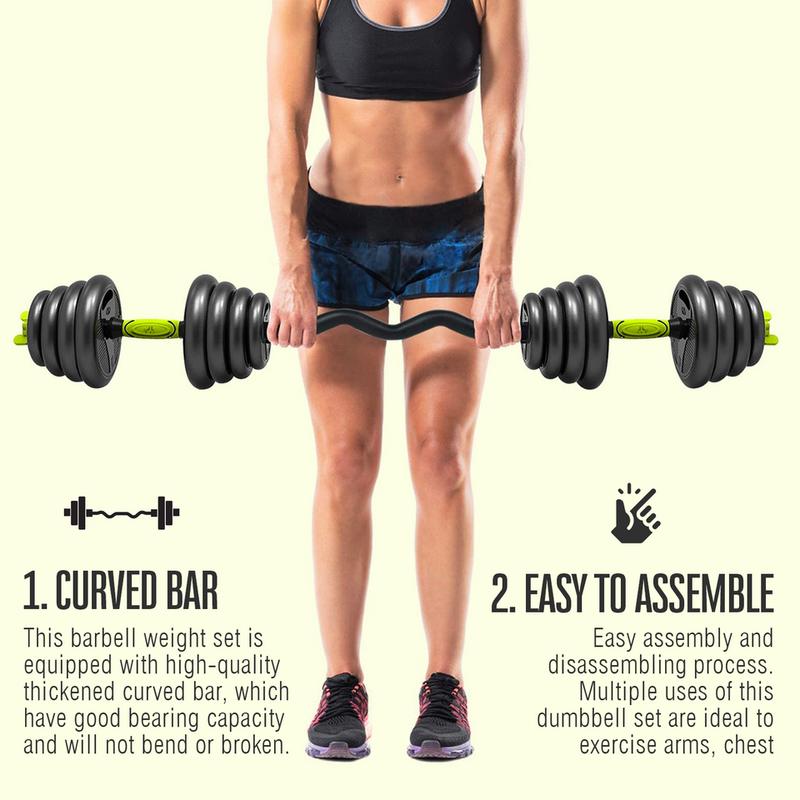 STRONGWAY Adjustable 6 in 1 Dumbbell Barbell Kettlebell Push Up Set - 20KG, 30KG and 40KG SETS with Adjustable Weight Bench 9