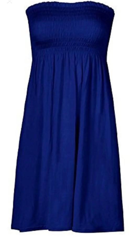 Product Introduction of STY Ladies Sheering Gather Boobtube Strapless Bandeau Summer Mini Dress Top Beachwear Coverup Holidays Casual Womenswear Comfort Basic Sleeveless Comfortable Style Chic Casual Wear 6