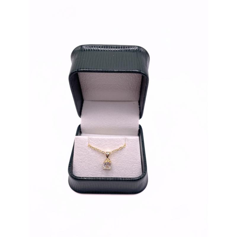 Dubai Gems yellow gold finish Round Cut Created Diamond Pendant Necklace Daily Birthday Wedding Anniversary Christmas 2