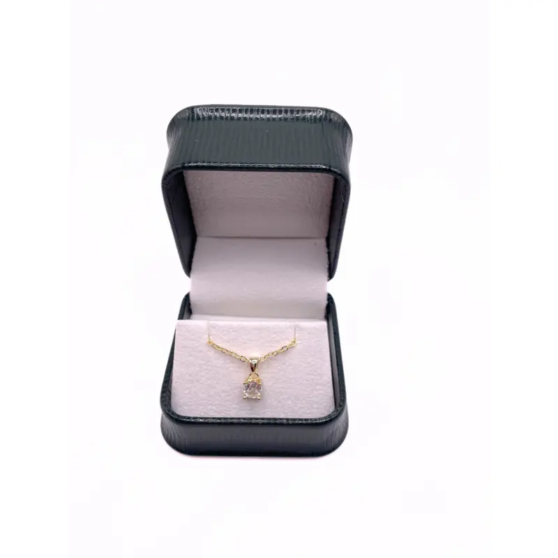 Dubai Gems yellow gold finish Round Cut Created Diamond Pendant Necklace Daily Birthday Wedding Anniversary Christmas 1