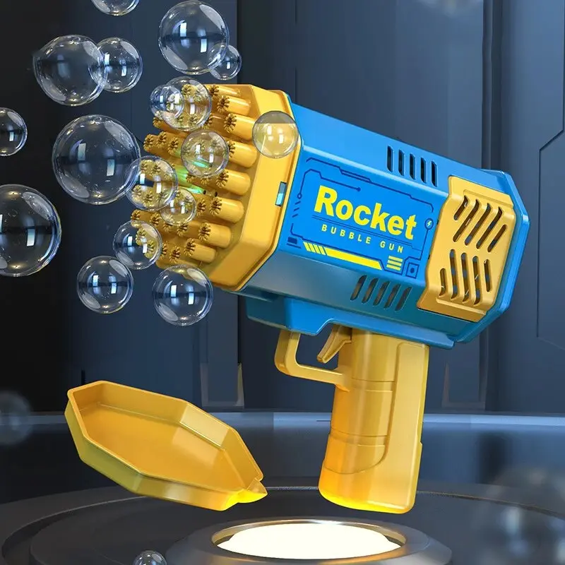 40 Hole Rocket Launcher Handheld Portable Electric Automatic Bubble Gun Party Birthday Gift Toy(without Bubble Water) 4