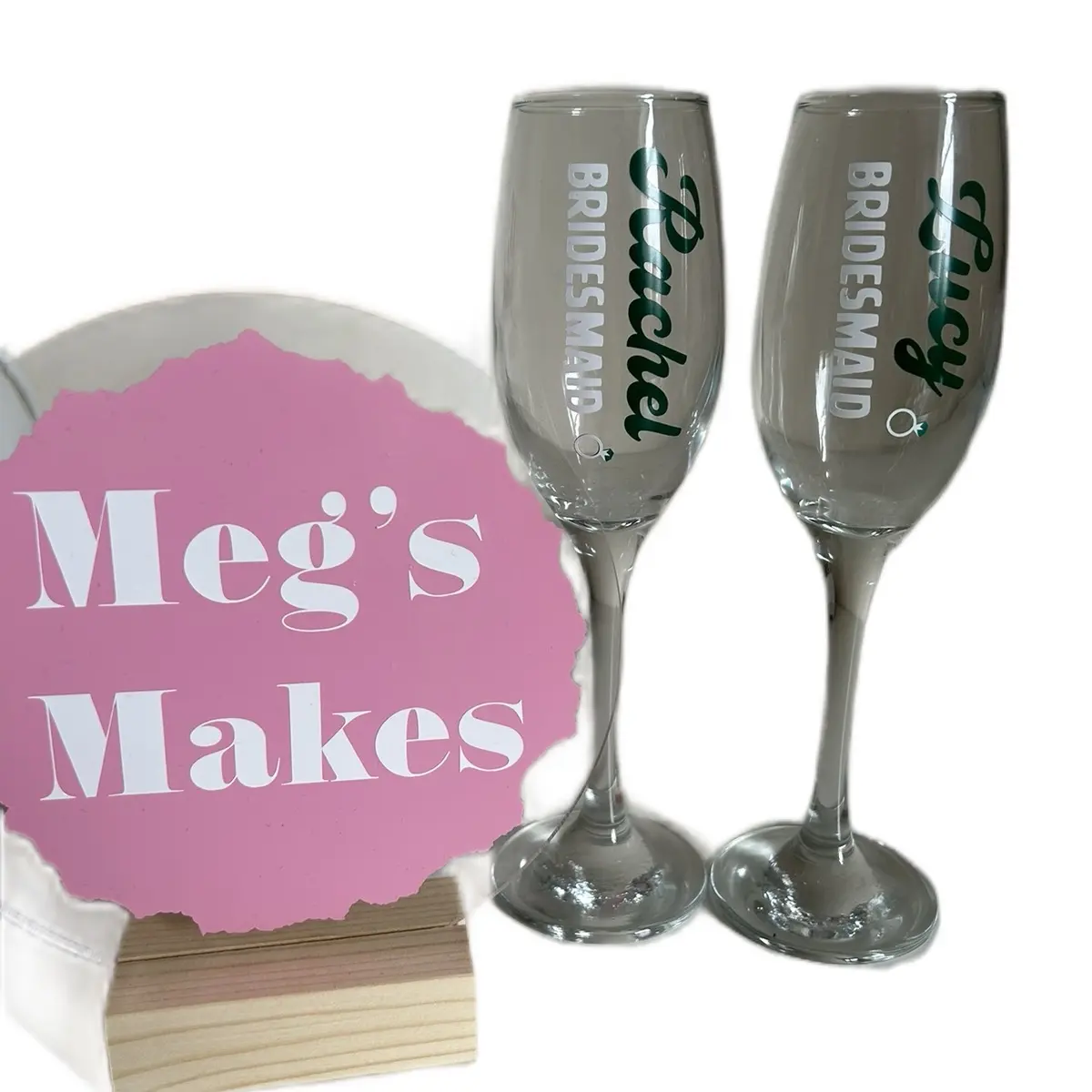 Personalised Glass Champagne Flutes for Special Occasions