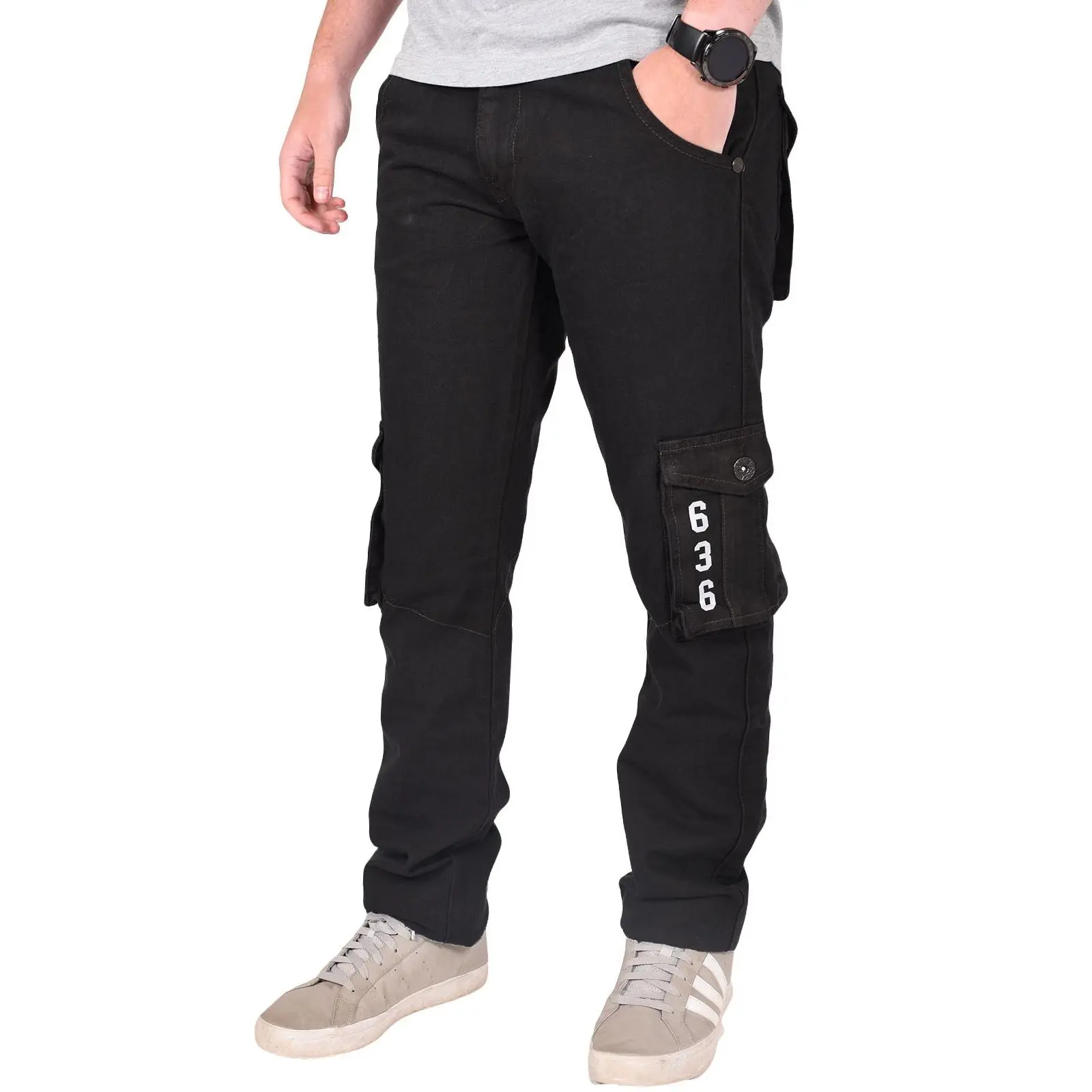 True Face Men's Cargo Denim Jeans