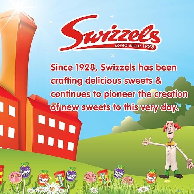 Swizzels Fruity Pops Dispenser Box - 100 Lollipops, Vegan Friendly Sweets, Lemon Flavour - Packed 5