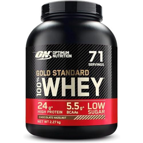 Optimum Nutrition Gold Standard 100% Whey Protein, Muscle Building Powder With Naturally Occurring Glutamine and BCAA Amino Acids, Chocolate Peanut Butter Flavour, 71 Servings, 2.27 kg 2