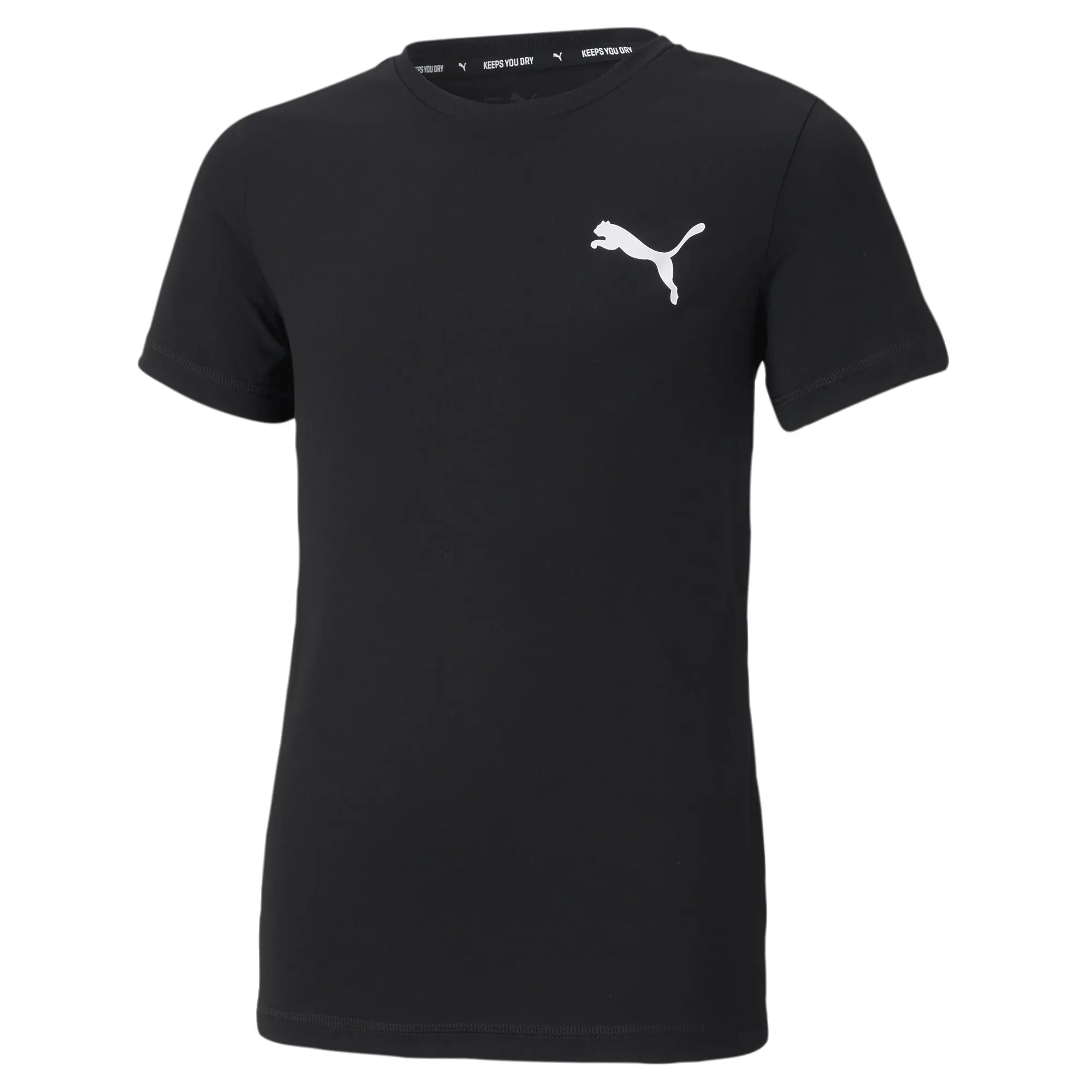 PUMA Boys Active Small Logo T-Shirt Top