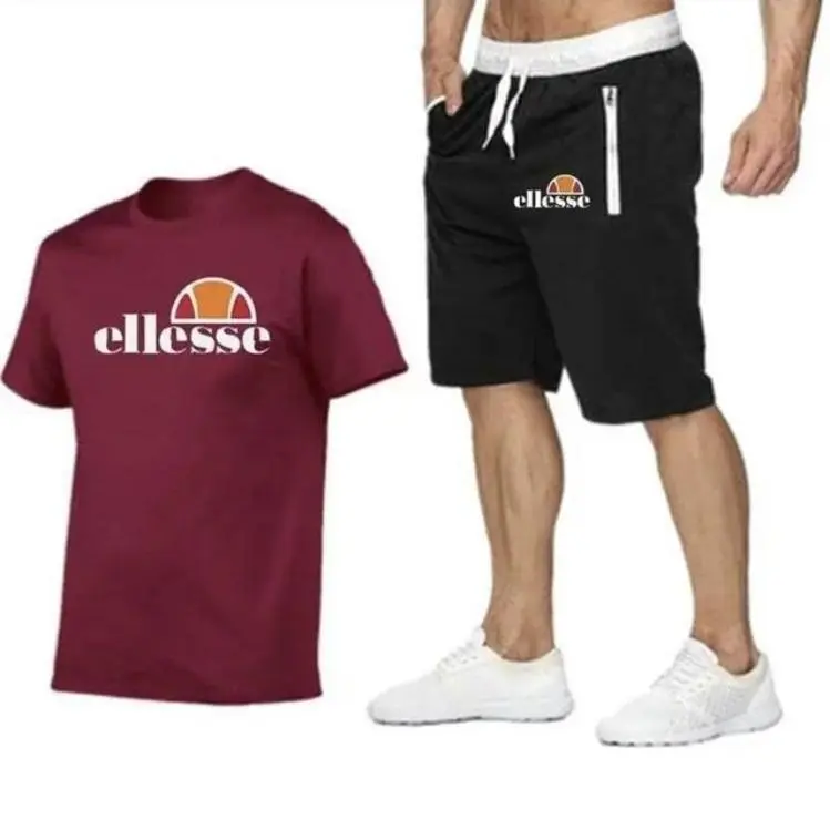 Popular casual fashion men's cotton short sleeve suit, limited time offer Menswear Basic 5