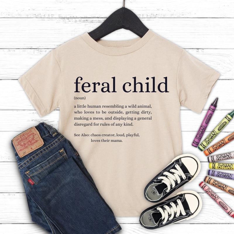Feral Definition Kids Tee 4