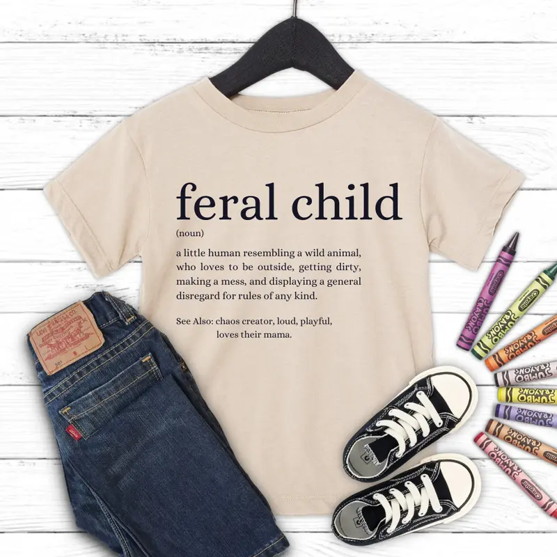 Feral Definition Kids Tee 4