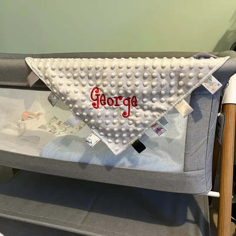 Personalised taggie blanket 0