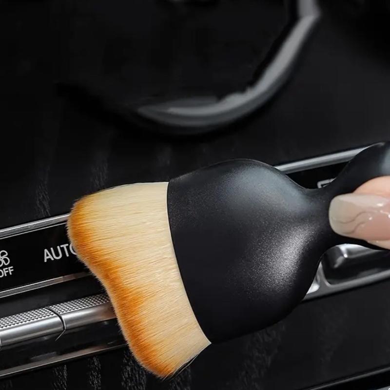Soft Detailing and Cleaning Brush for Cars, Office, and Home Use - Great for Makeup - Pack Of 2 4