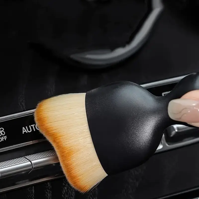 Soft Detailing and Cleaning Brush for Cars, Office, and Home Use - Great for Makeup - Pack Of 2 4