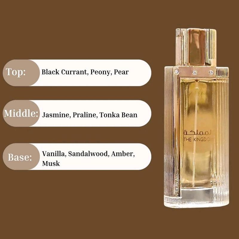 The Kingdom by Lattafa 100ml eau de parfum fruity floral pear vanilla tonka jasmine for women 4