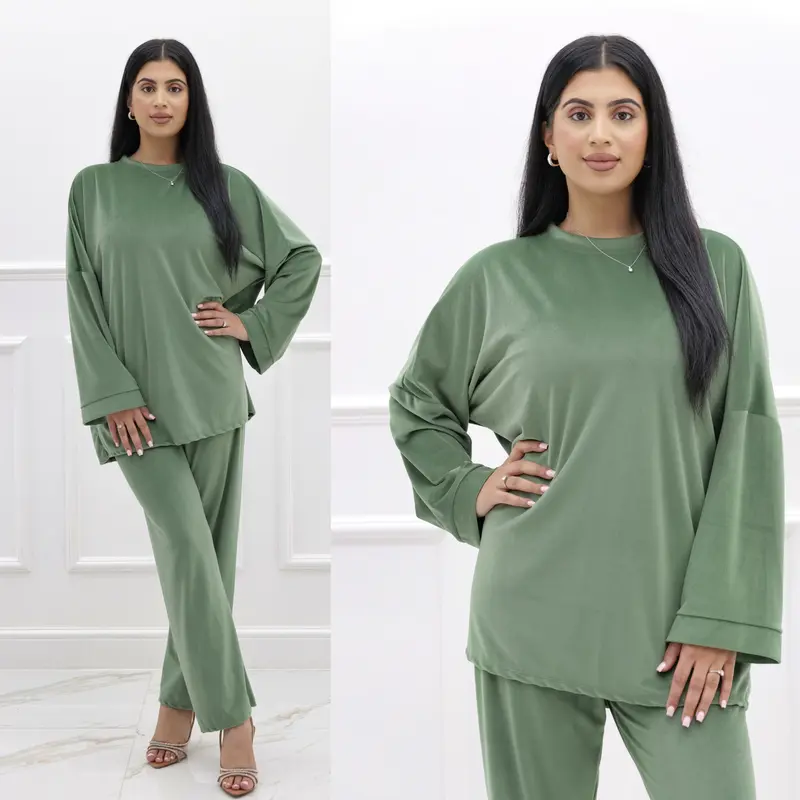 Soft Relaxed Plush Velvet Co-Ord (2 Piece Set) Womenswear Comfy Elegance Comfort Comfortable 1