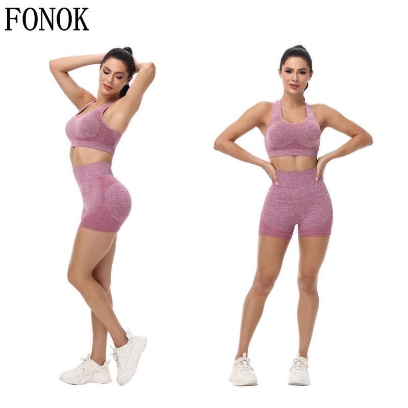 Product Introduction of Yoga Set Sports Underwear ,2025 New Outdoor Sports Sets，Women Running Quick Dry Fitness Tank Top with Chest Pad , Shorts 9