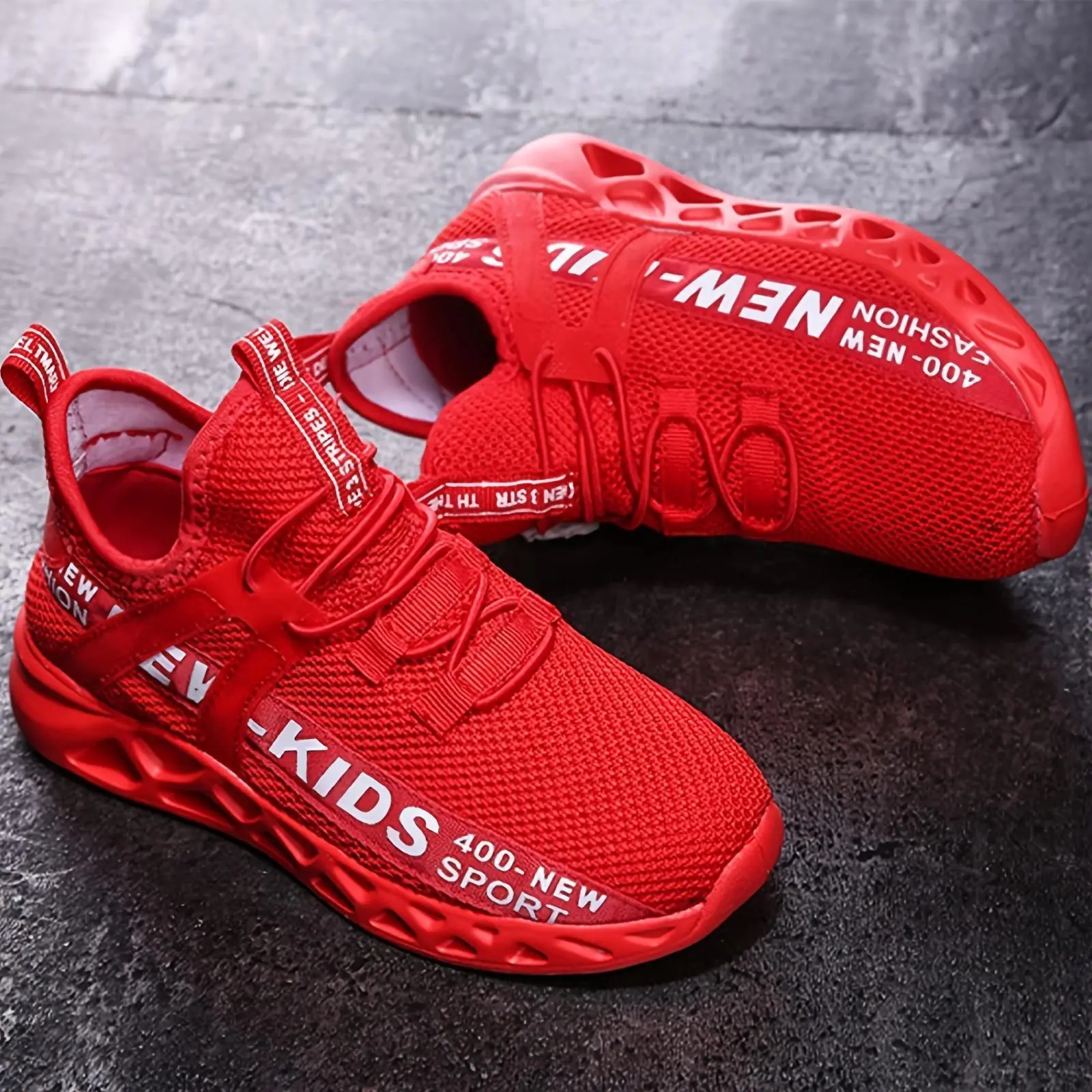 Daclay Trendy All-Season Kids' Sneakers: Breathable, Durable Rubber Sole, Fashionable Plaid, Lace-Up Comfort for Teens