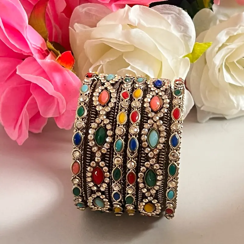 Isha Multicoloured Bangles for Girls and Women - Beautiful Style for Any Occasion 0