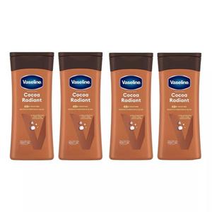 Pack of 4 Vaseline Intensive Care Cocoa Radiant Body Lotion 200ml winter hygiene radiance
