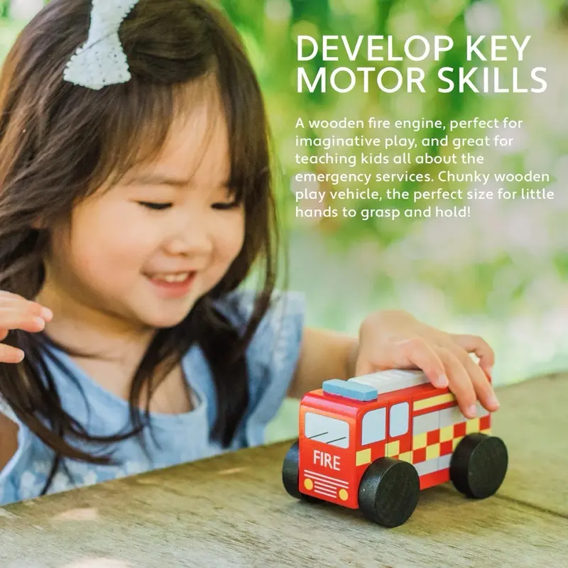 Wooden Fire Engine by Orange Tree Toys 1