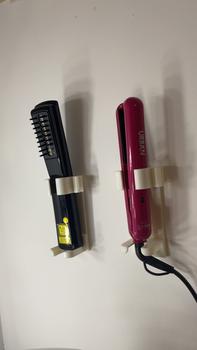 Product Review of 2pcs Bathroom Wall Mounted Hair Curler Rack, Punch Free Hair Dryer Holder, Home Organizers from D**a L** H** 0