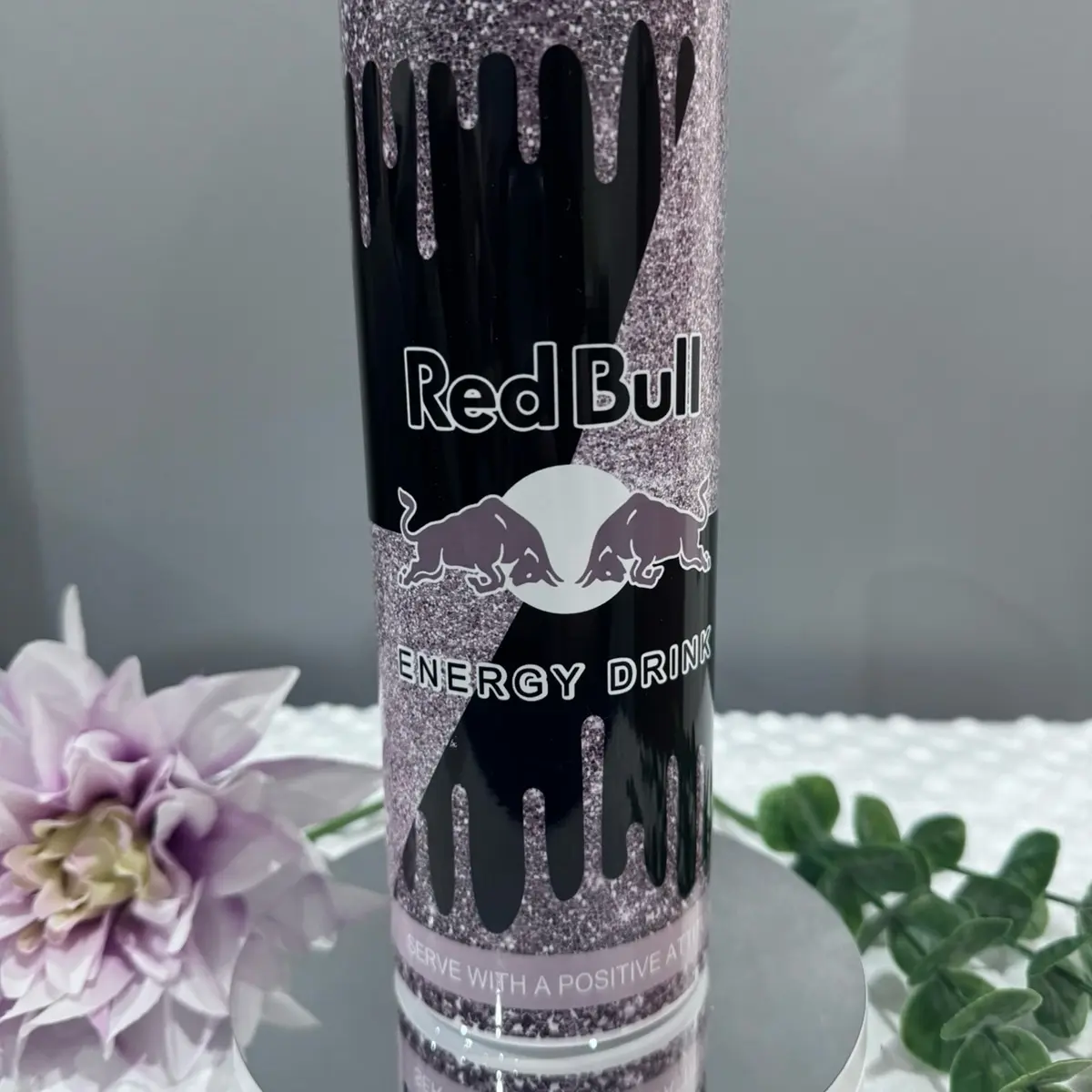 Personalised Red Black Bull 20oz Tumbler with straw and Lid Bottle Drinkware