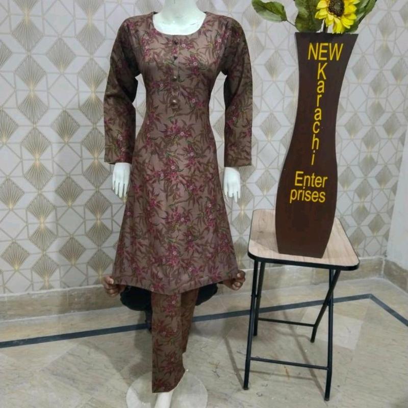 different colours available in 2 piece printed dhanak suit 4