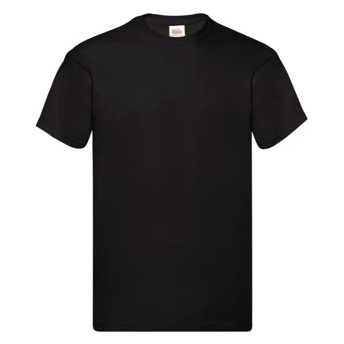 Fruit of the Loom Men's Original T-Shirt, Black (Black 36), (Pack of 5)