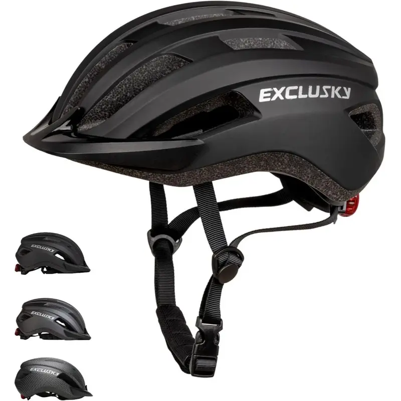 Bike Helmet Men Women Cycle Helmet with Light Breathable MTB Mountain Bicycle Helmet for Adult Road Cycling Helmet 56-61cm 0