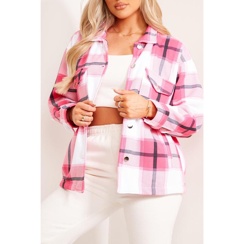 Darcy Red Check Oversized Shacket 3