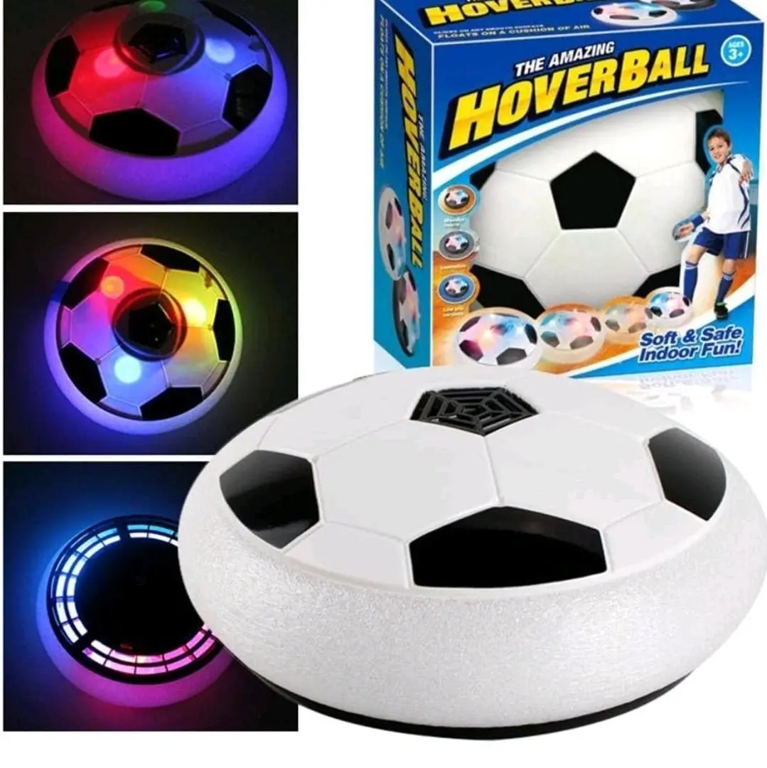 Hover Soccer Ball/Disc with Foam Bumpers and Colorful LED Lights